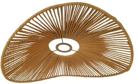 Jiuvaso Abat-Jour en Corde Tressée à la Main, Housse de Suspension, Abat-Jour Rustique pour Lustre, Table à Manger, Décoration d'Intérieur, Décoration Lumineuse pour Salon, Chambre et Restaurant
