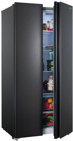 20.7 Cu.Ft. Side-by-side Refrigerators, 36 Full Size Refrigerator - Black