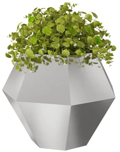vidaXL Pflanzkübel 2 STK. Silber 100 x 100 x 80 cm Edelstahl
