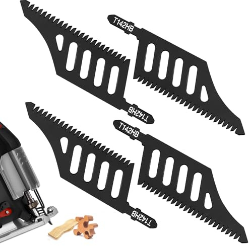 Stichsägeblätter Holz Sägeblätter Stichsäge Stichsägeblatt Stichsäge Blätter mit Bündigem Schnitt T-Schaft Kompatibel mit Dewalt Kompatibel mit Bosch 11 TPI