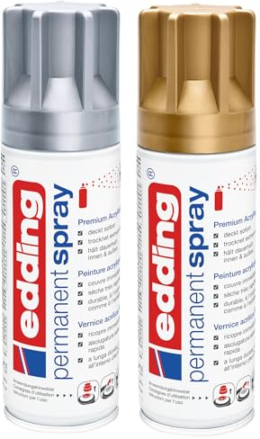edding 5200 Permanent Spray (gold/silber, 2 Spray)