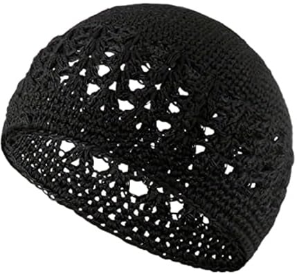 Generisch Bonnet crocheté à la main pour le travail ouvert respirant en tricot d'été soleil plage bonnet