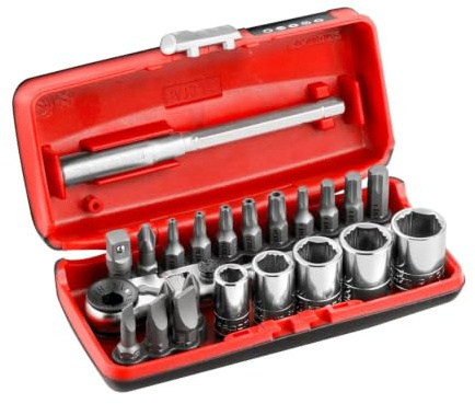 Coffret PICO 1/4'' OGV Grip avec cliquet compact flexible - FACOM R1PICOGRPPB