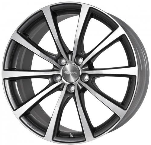 Brock B32 himalaya-grey front-poliert 7,5x18 ET51 5.00x112 Hub Hole 66.70 mm - Alu felgen