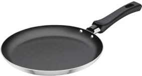 Tramontina 20894/022 Poêle à crêpes professionnelle en aluminium antiadhésif Noir 22 cm