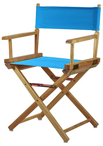 Casual Home Regiestuhl natürlicher Rahmen - Massivholz 18 - Classic Height Natürlicher Rahmen, Türkis