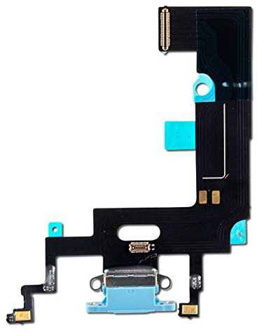 OnlyTech - Connettore di Ricarica di Ricambio per iPhone XR Blu - Tovaglia Interna Con Connettore di Ricarica e Micro