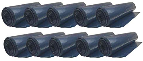 Sacs poubelle bleus résistants de 120 litres - 70 microns d'épaisseur (10 rouleaux)