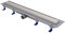 Kit canalina doccia a filo pavimento da 650 mm con telaio in acciaio inossidabile