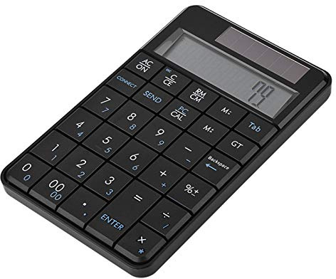 Kuuleyn 2-in-1 Numeric Keypad Keyboard, Mini 2.4G USB Wireless 2 In 1 29 Keys Numeric Keypad Keyboard & Calculator with LCD Display Fit for Windows xp/Vista / 7/8 / 10