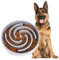 Large Pet Slow Feeder Dog Bowl, Slow Eating Dog Bowl Fun Puzzle Feeding Bowl Non Skid Bloat Stop Dog Food Bowl Interactive Maze Bowl Light grey