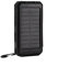 Solar Power Bank, Dual USB 10000mAh Outdoor Carica veloce Custodia per banca di alimentazione solare mobile Kit fai da te con bussola(Nero + Nero)
