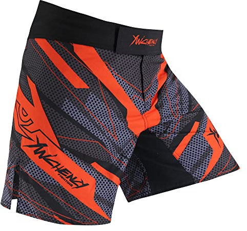 MMA Shorts für Herren, Kampfsport, Grappling-Shorts, BJJ-Shorts für Herren, kein Gi, Mitte der Oberschenkel, Yw-dk5, Klein