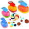 Stanzer Rund 4 Stück Kreis Stanzer Motivstanzer Rund Papierstanzer Rund Motivlocher Stanzer Set Ausstanzer Motiv-Locher für Scrapbooking, Basteln, Fotos, Grußkarten, Geschenkanhänger (4)