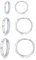Loutade Silver Hoops Earrings for Women, 3 Pairs 925 Sterling Silver Hoop Earrings Set with Cubic Zircon, Small Unisex Huggie Sleeper Cartilage Hypoallergenic Silver Hoop Earrings in 9/11 / 13mm