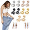 AWAVM 5 Pairs Acupressure Earrings, Promote Boost Metabolism Ear Clips, Unisex Non-Pierced Earrings for Reduce Swelling
