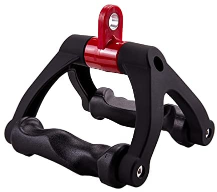 HXD-ERGO Doppel D Rudergriff, Parallelgriff Latzug für Klassische Ruderübungen, Seilzug Griffe Fitness Pull Down Griff für Bizeps und Trizeps für Home Gym (Doppel D Rudergriff)
