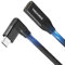 Thsucords Câble Extension USB C 100W 0,1M, 10Gbps Angle Droit 90 Degrés USB C 3.2 Mâle vers Femelle Compatible avec MacBook,iPad Pro,Nintendo Switch,Steam Deck