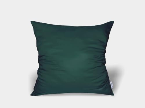 twenty:three® | Kissenbezug 80x80 cm Forest Green - 100% Tencel™ Lyocell (Lyocellfasern) - Kissenhülle, Kopfkissenbezug, Reißverschluss, Ultraweich, Hochwertig, Ganzjährig