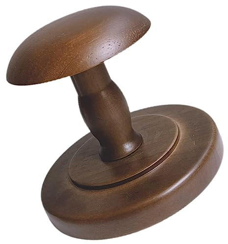 Angoily Supporto Per Cappelli Tavolo In Stile Vintage A Cupola In Legno A Forma Di Gambo Porta Cappelli Rustico Espositore Per Supporto Per Rig Mensola Porta Parrucche Autoportante Per