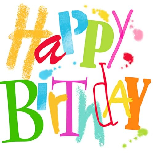 20 Servietten Farbenfroher Geburtstag | Tischdeko | Decoupage | Serviettentechnik 33x33cm