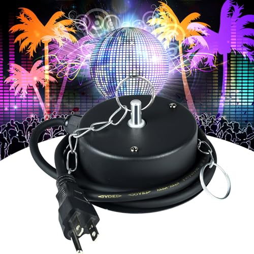 Discokugel-Motor, 2,5 U/min, strapazierfähig, Spiegelkugel, Elektromotor, Rotator, unterstützt 10,2 - 40,6 cm Kugeln für DJ-Party, Licht, Heim-Bänder, Weihnachtsfeier