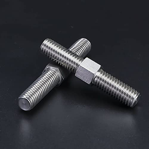 TULDYS WALENI M10 Filetage Gauche et Droit Tige filetée à Double extrémité Tige filetée Positive et négative Goujons vis Acier Inoxydable 304(M10x70mm-2pcs)