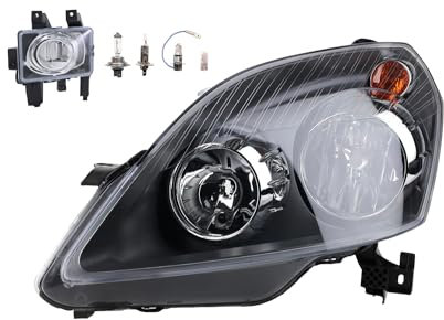 Johns, Scheinwerfer Halogen Front passend für Opel Zafira B 07/2005-01/2008 H7 H1 Links + Nebelscheinwerfer + Leuchtmittel