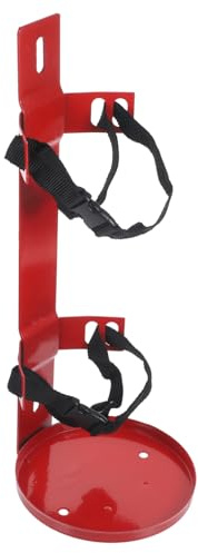 Feuerlöscherhalterung Rot mit Verstellbaren Gurten, zur Wandmontage