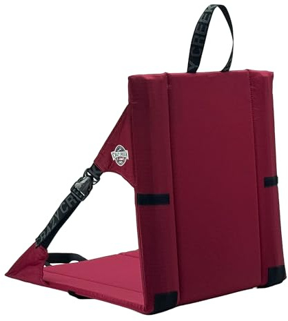 Crazy Creek Original-Stuhl, perfekt für Stadionsitze, Camping, Wandern und mehr, Komfort auf jedem Gelände, verstellbare Gurte, leichtes Design, wasserabweisend, Kastanienbraun