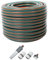 Gartenschlauch 3/4 Zoll 20m 30m 50m Wasserschlauch 4-teiliges Anschluss-Set Gelb Grün Schlauch (50m Grün mit Anschlusset)