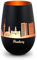 GRAVURZEILE Deko Windlicht aus Glas mit Gravur - Skyline Hamburg - Hochwertige 360° Lasergravur - Dekoratives Geschenk als Andenken, Souvenir oder für Sammler zum Geburtstag - Farbe: Schwarz/Bronze