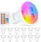 ChangM LED GU10 Lampe RGB+Warmweiss Farbwechsel Spot Licht 6W, 540LM, Dimmbar durch mit Fernbedienung 50W Halogenlampen Gleichwertige(12er Pack)