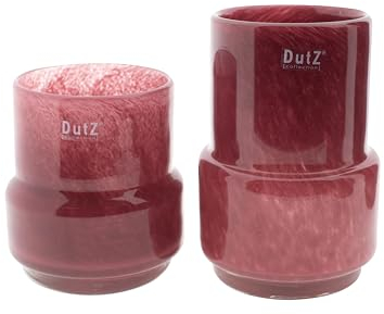 Dutz collection DutZ Vase Maartje Rasberry | mundgeblasenes Glas | versch. Grössen (H 16 cm D 12 cm), 1474213,1474214