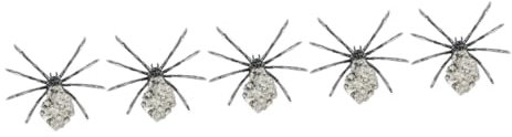 Ciieeo 5 Pz Ragni Da Scrivania Halloween Ragno Appeso Ragno Di Simulazione Falsi Giocattoli Di Ragno Ornamento Di Ragno Di Natale Arredamento Figurina Di Ragno Ragni Finti Lega
