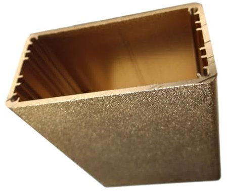 Project Box Abzweigdose, goldenes Aluminium-Instrumentenkühlgehäuse, elektronische Produktschale für elektronische Projekte und Verstärker, 25 mm x 50 mm x 80 mm