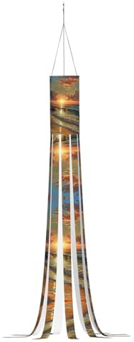 Schöner Windsack für Strand, Sonnenuntergang, Windsack für Weihnachten, Valentinstag, Party, Outdoor, Hof, Terrasse, Rasen, Heimdekoration