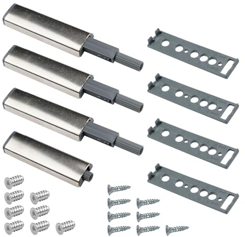 Pressure Door Opener Suitable as Replacement Part for IKEA UTRUSTA | METOD Cabinet Push to Open Cabinet Door Damper (Pack of 4)