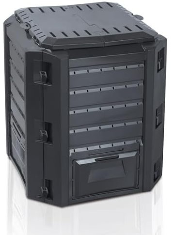 Modular Garden Composter Bin Thermal Organic Fertilizer Compost System, Multiple Models Available for Efficient Outdoor Composting (380 Litres Composter)