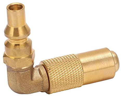 Adaptateur de montage de gaz en laiton coude à 90 degrés 9 16 à 1 4 Raccord rapide pour le remplissage de la ville de camp tapis d'extérieur en pierre noire