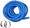 HAF® Hochwertiger Pool Schwimmbadschlauch 32mm Blau 1 Meter für Garten & Schwimmbad | Solarschlauch inkl. 2X Edelstahl Schlauchschellen | Poolschlauch | Pumpenschlauch - Qualität: Made in Germany
