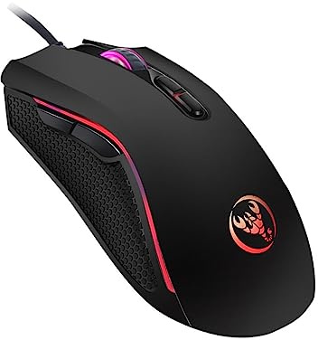 Operitacx Souris Lumineuse Couleurs Accessoire Informatique Souris De Jeu avec Dpi Réglable Noir