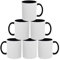 Sublimation Mugs 11oz Blank with Coloured Handle & Inner | Durable, Ceramic Mugs Perfect for Custom & DIY Printing, Gifts for Loved Ones | Available in Multiple Colour & Packs | Black Pack of 6