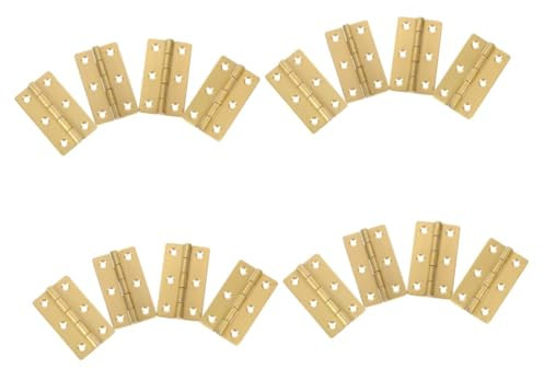 GETAJGHSD 16pcs Small Hinges Box Hinge for Box Cabinet Piano Folding Butt Jewelry Strong Load-Bearing