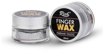 Rich Finger Wax Wachs-Paste 20 ml Silver | Glitzernd, Für Renovierungsarbeiten und Kreative Oberflächenverzierung, Einfache Anwendung, Langanhaltender Eleganter Effekt