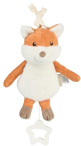 Sterntaler Spieluhr S Fuchs Filou - Baby Kuscheltier mit Musik Mozarts Wiegenlied - herausnehmbares Spielwerk - Spieltier waschbar - Einschlafhilfe für Babys - ab Geburt - Geschenkidee - unisex