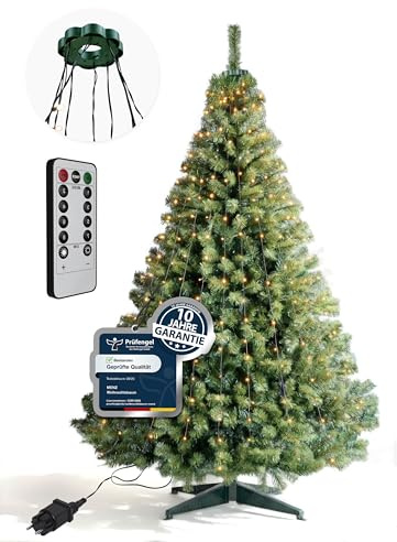 4smile Künstlicher Weihnachtsbaum 140 cm, Grün – Pflegeleicht Preiswert Festlich – Tannenbaum künstlich