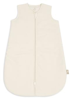Jollein Jersey Schlafsack Newborn – 60cm – Soft Twine – Oatmeal – 100% Baumwolle – 2.5 TOG – Gefütterter Schlafsack Baby – OEKO-TEX Zertifiziert