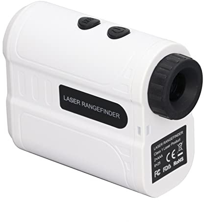 EIMSOAH Telemetro da Golf Ad Alta Precisione Misurazione della velocità Telemetro da Caccia Misuratore di Distanza per il Golf ABS Bianco (1 unità) per gli Appassionati di