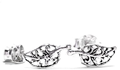 WINDALF Zarte Fairy Ohrstecker GRACE 0.9 cm Boho Elfen-Blätter Lucky Ohrschmuck Glücks Hobbit Schmuck 925 Sterlingsilber